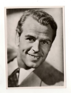 O. W. Fischer 1951 Greiling Film Star Series E Large Format Cigarette Card #B