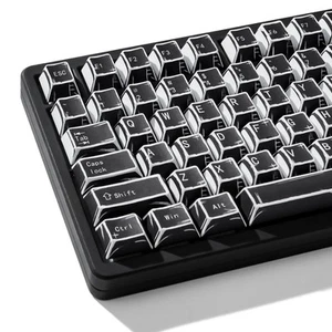 Retro Manga PBT Keycaps Black, Cherry Profile Custom Anime Key Caps 60 65 75... - Bild 1 von 6