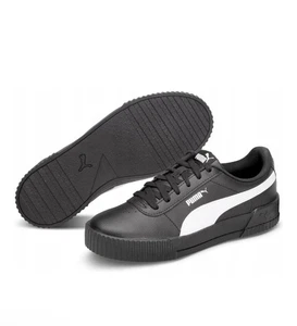 PUMA CARINA PFS WOMEN'S Puma Black/White Trainers Size UK 3.5 New In Half Box - Picture 1 of 8