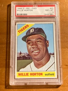 1963 O-Pee-Chee Willie Horton #20 Tigers PSA 8 NM-MT - Picture 1 of 2
