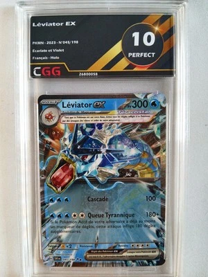 Carte Pokémon Français Léviator ex (SVI 045) Écarlate et Violet CGG 10 26800058 - Photo 1/3