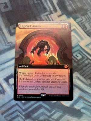 Foil Extended Art Legion Extruder NM Outlaws of Thunder Junction: the Big Score - Image 1 of 4