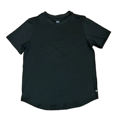 Camiseta Negra REI Co-Op Active Pursuits Activa Aire Libre Atletismo Correr M Foto 1 de 4