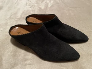Aquatalia Women's Black Suede Clog Booties Sz 9.5 NWOB - Picture 1 of 6