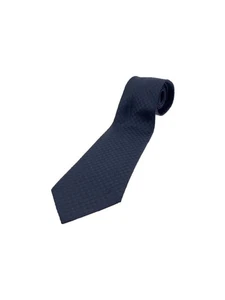 LOUIS VUITTON Tie Clavat Microdamier 7CM_Damier Ebene_BLK Silk BLK Womens Used - Picture 1 of 4