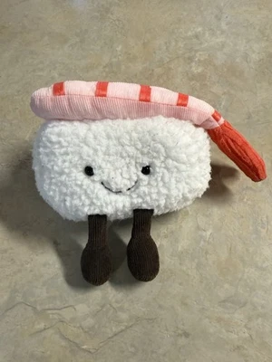 Jellycat Silly Sushi Nigiri Shrimp Retired Plush Toy Stuffy - Image 1 of 4