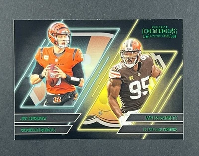 Panini Contenders 2022 Joe Burrow/Myles Garrett #CS-BG Bengals Emerald NFL Foto 1 de 2