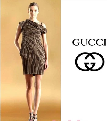 Vestido GUCCI Excelente Estado Talla 38 Color Verde Hasta la Rodilla Foto 1 de 4