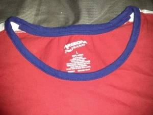 Herren (Größe Large) Arizona Kurzarm T-Shirt [rot/weiß/blau] - Bild 1 von 3