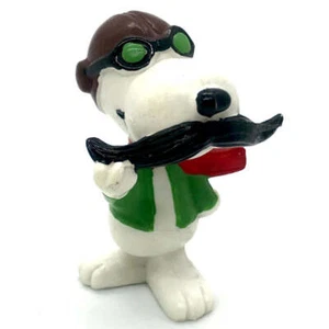Peanuts Snoopy Red Baron with Moustache collectible pvc charlie brown schleich - Picture 1 of 1