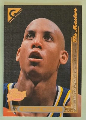 Reggie Miller 1995-96 Topps Gallery The Masters Players Private Issue #3 Pacers - Image 1 of 2