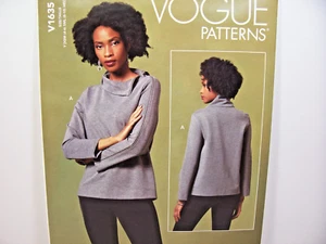 Vogue Top Stand-up Collar Uncut Pattern V1635 Y Misses' US Sizes XS-M(4-14) B48 - Picture 1 of 4