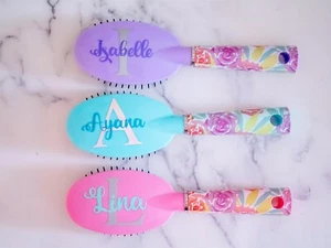 Personalized Monogram Hair Brush Gift For Girls - Picture 1 of 1