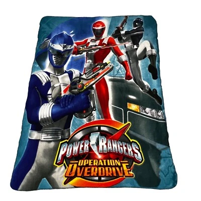 Power Rangers Operation Overdrive Throw Blanket 60”x45” Plush Gift Christmas - Image 1 of 2