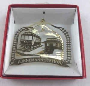 Nations Treasures Linnemann Station Gresham Oregon Brass Metal Souvenir Ornament - Picture 1 of 5