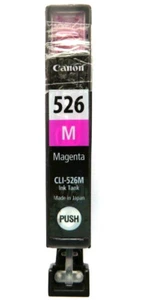1x Genuine Canon Refilled CLI-526M Magenta Color Cart, Inkjet, Pack Size 1,MX885 - Picture 1 of 2