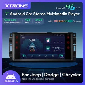 XTRONS 7" Android 14 Autoradio 4G+64GB GPS WiFi Für Chrysler 300C Dodge Calibre - Bild 1 von 21