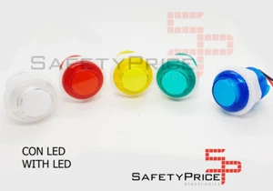 Pulsador Arcade 24mm 28mm + led Jamma recreativa boton pushbutton iluminado SP - Imagen 1 de 3