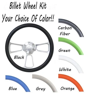 Any Color Billet Steering Wheel for 1974 - 1994 Chevy C/K Series Pick-Up Truck - Foto 1 di 24