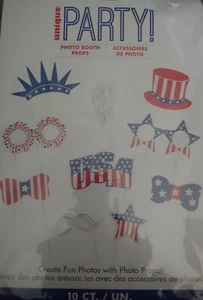 Brandneu in Verpackung USA Party Foto Requisiten - Bild 1 von 5