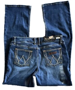 NWT Wrangler Women Retro Mae Mid Rise Jeans SIZE 15/16x34 Rodeo Western Bootcut - Picture 1 of 10