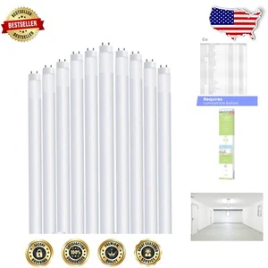 Plug & Play LED Tube Light Bulbs, 10 Count, Energy Efficient 20W for Any Setting - Picture 1 of 10