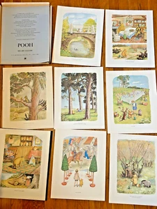 De colección 1957 The World of Pooh 8 LOTE CAJA IMPRESA Winnie the book acuarela arte póster - Imagen 1 de 11