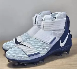Nike Force Savage Elite 2 White Navy Football Cleats BV3962-103 Size 15 New - Picture 1 of 9