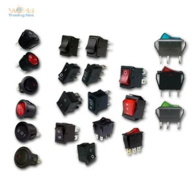 Wippschalter Einbauschalter Schalter mit Wippe Wippenschalter switch rund eckig