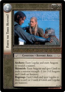 LOTR TCG HUNTERS Forth The Three Hunters 15c60 Top Shelf Cards 3 versions - Picture 1 of 3