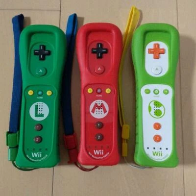 Nintendo Wii Official Remote controller Mario & Luigi & Yoshii Motion Plus Wii U - Image 1 of 2