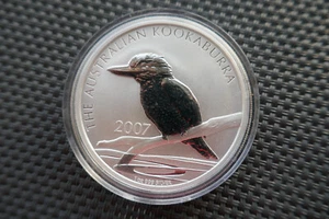 1 Münzen KOOKABURRA 2007 - 1 Unze/Oz Silber in Original Kapsel NEU-Rarität - Bild 1 von 2