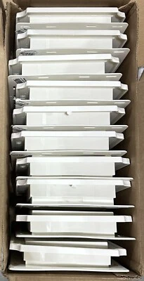 10 pack Builders Edge Scallop Mounting Block White Copolymer 7" x 8'' x 1-5/8''  - Image 1 of 4