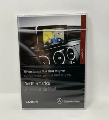 OEM GARMIN MAP PILOT 15 16 MERCEDES NORTH AMERICA NAVIGATiON SD CARD For BENZ - Image 1 of 2