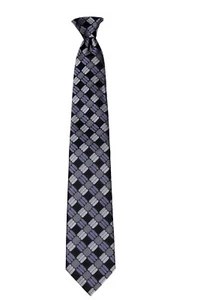 Corbata prefabricada con clip patrón para hombre negocios bodas fiesta formal - nueva con etiquetas - Imagen 1 de 3