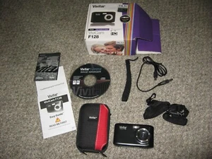 Vivitar ViviCam F128 HD 14.1 Mega Pixels Digital Camera Black - Picture 1 of 4