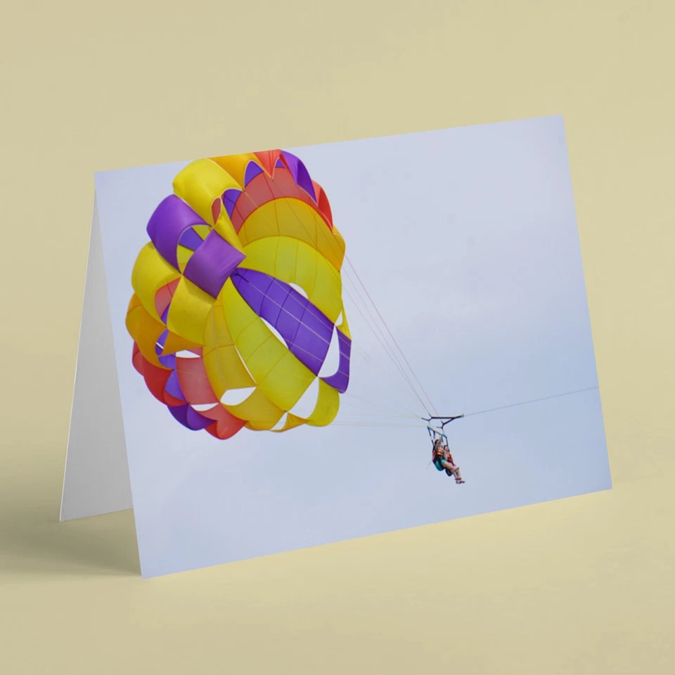 Persona parapente deportivo tarjeta de cumpleaños para esposo padre hermano hijo nieto Foto 1 de 1