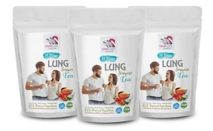 hibiscus tea organic loose leaf - LUNG DETOX TEA - respiratory support 3 Packs - Picture 1 of 11