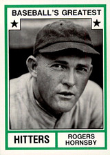 1982 TCMA Greatest Hitters #15 Rogers Hornsby St. Louis Cardinals HOF