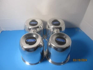 4 CENTER LINE CENTER ALUMINUM CAPS  5 LUG WHEELS  4.25" OD BLACK BLU/FOR EMBLEM - Picture 1 of 2