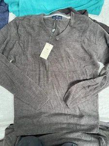 Easy Premium Quality Men's V-Neck Jumper  Size XL - DARK GREY - Picture 1 of 2
