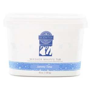 Scentsy Washer Whiffs JAMMY TIME 48 oz. LARGE Tub Laundry Fragrance NEW! - Picture 1 of 1