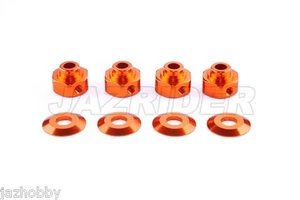Jazrider Aluminum 12mm Hex Wheel Hubs Adapter(Orange)For Axial Wraith/AX10/Yeti - Picture 1 of 1