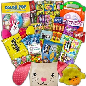 Fun Flavors Box Pink Easter Basket Fillers Candy Chocolates Snacks Gift Box - Picture 1 of 10