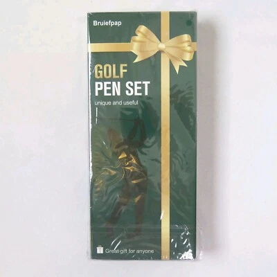 JUEGO DE BOLÍGRAFOS DE GOLF Regalos para Hombres Nuevo en Caja Bolígrafos Bruiefpap Pelota Verde Divertido Papá Regalo Foto 1 de 4