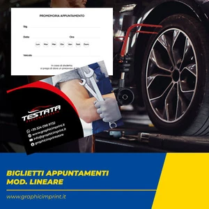 Biglietti da visita e o promemoria appuntamento azienda clienti fronte retro - Foto 1 di 1