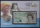 2000 Qeii Queen Mother £5 Note & Coin Royal Mint Ltd Edition Pnc Cover Bunc
