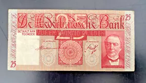 Geldschein - Niederlande - 25 Gulden - Amsterdam 28.Sept. 1937 - Bild 1 von 5