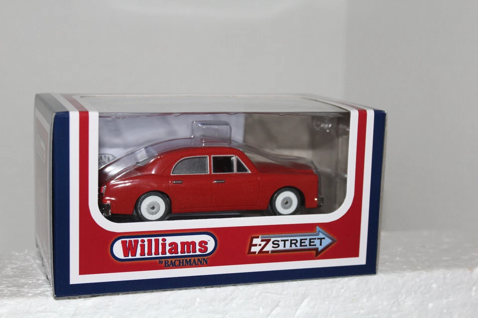 WILLIAMS/BACHMANN    #42751 RED SEDAN CAR EZ STREETS  (SUPERSTREETS) - Image 1 of 1
