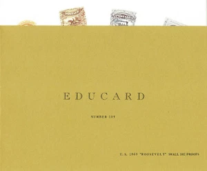 Von corp EDUCARD Proof Card No.105 US 1869 Roosevelt Small Die with Cover - Picture 1 of 3